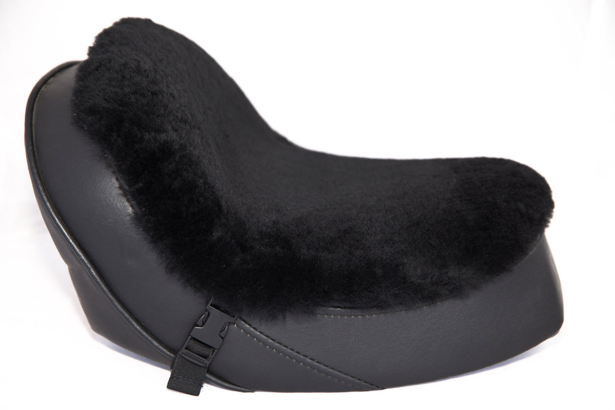 Medium Sheepskin Buttpad - Motorcycle Seat Cover – Alaska Leather